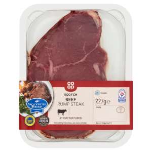 Co-op Scottish Beef Rump Steak 227g   