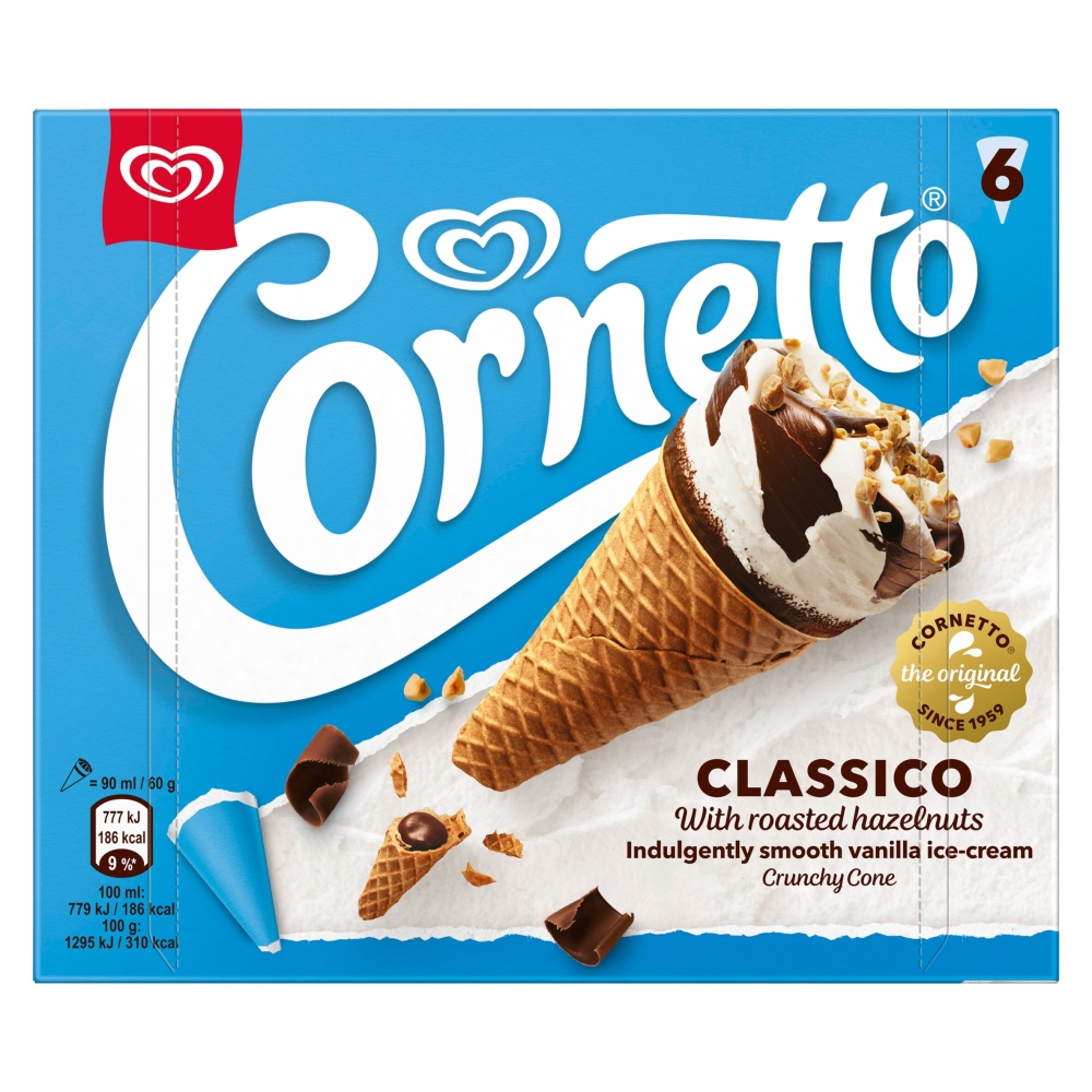 Cornetto Classic 6 x 90ml
