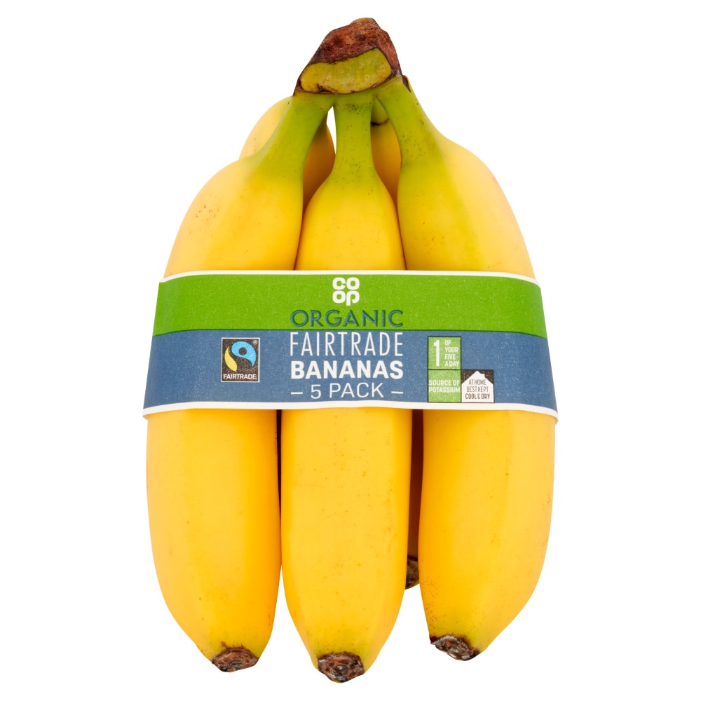 Co-op Fairtrade Organic Bananas 5 Pack