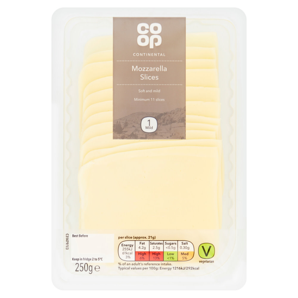 Co-op Mozzarella Slices 250G - Co-op