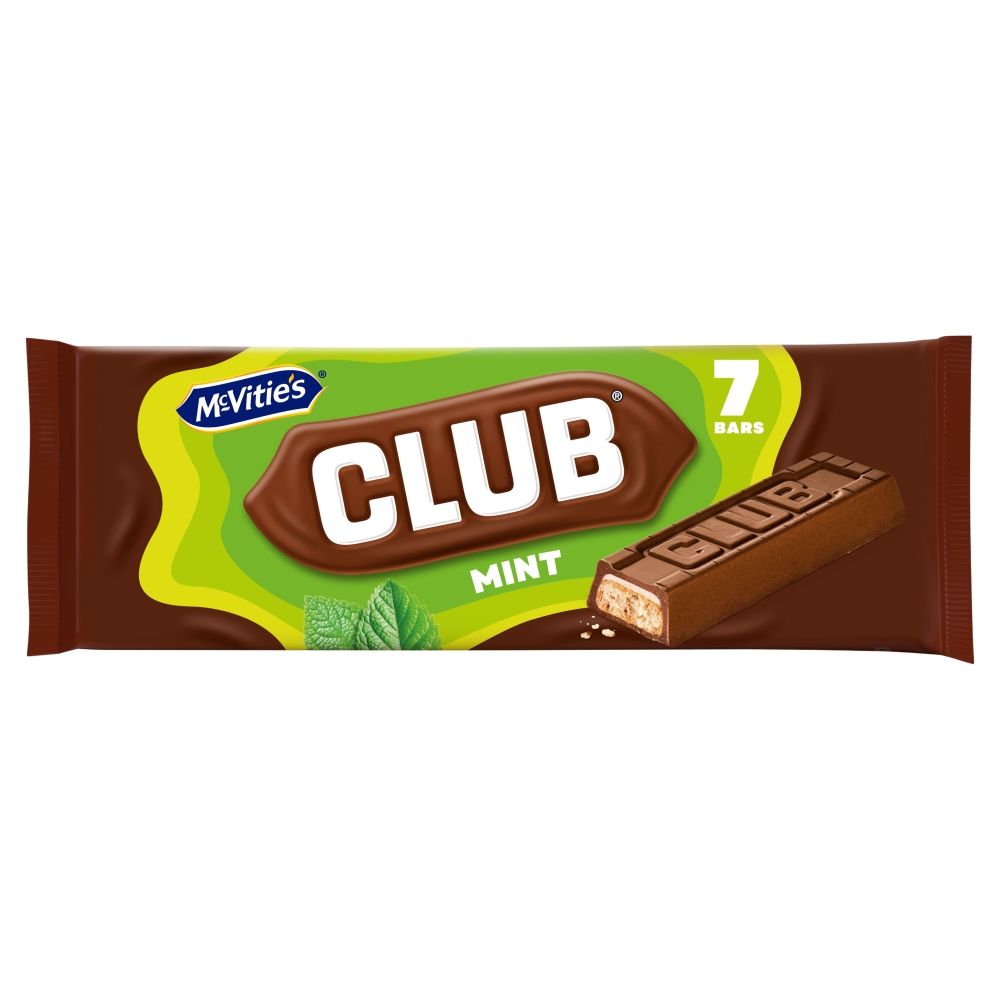 McVitie's Club Mint Bars 7pk