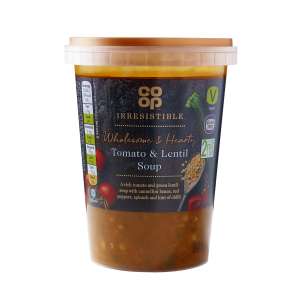 Co-op Irresistible Gluten Free Tomato And Lentil Soup 600g