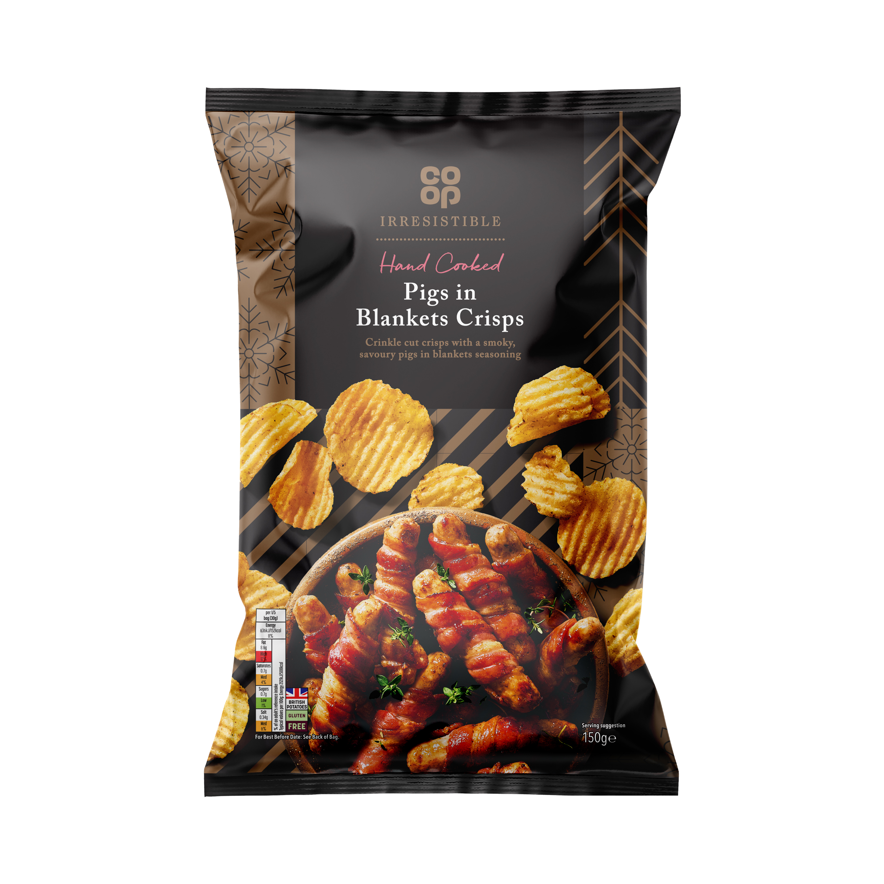 Co-op Irresistible Pigs In Blankets Crisps 150g