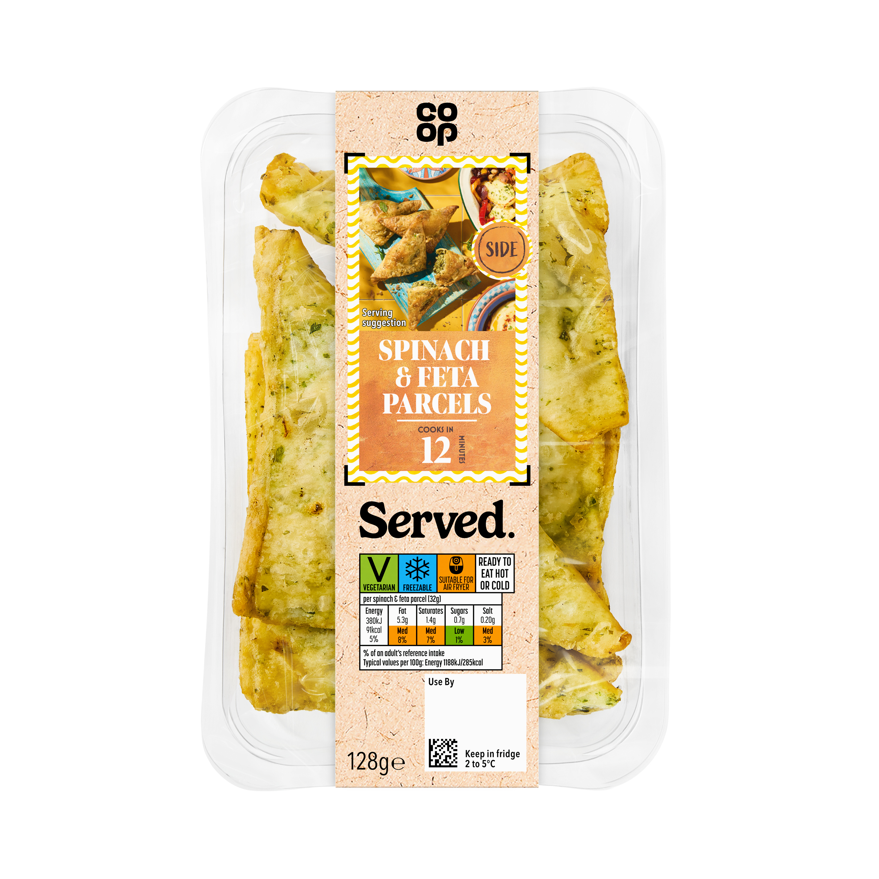 Co-op Spinach and Feta Parcels 128g