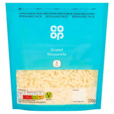 Co-op Grated Mozzarella 250g