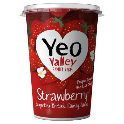 Yeo Valley Organic Strawberry Yogurt 450g