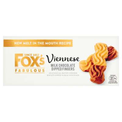 Fox's Fabulous Viennese Milk Chocolate Dipped Fingers 105g