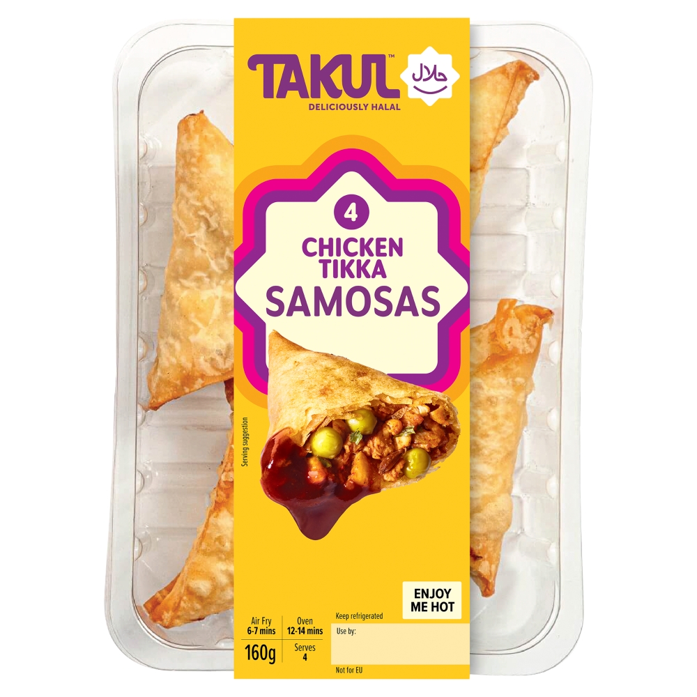 Takul Deliciously Halal 4 Tikka Samosas 60g