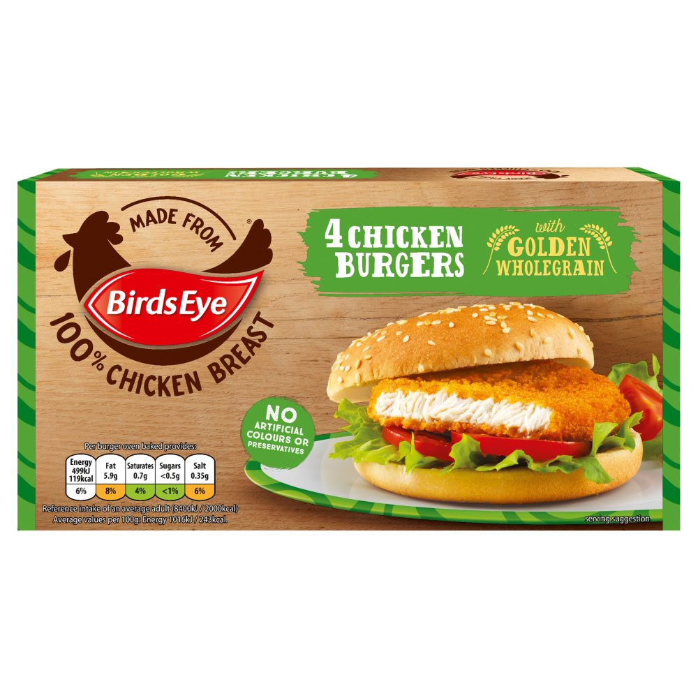 Birds Eye 4 Chicken Burgers With Golden Wholegrain 200g Co op birds-eye-4-chicken-burgers-with-golden-wholegrain-200g-co-op
