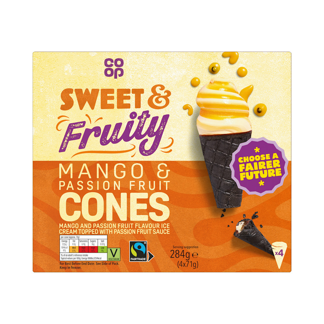 Co-op Tropical Ice Cream Cones 284g