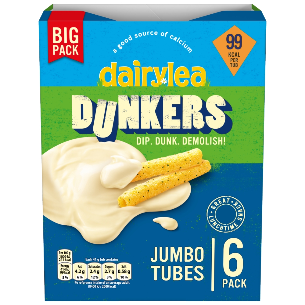  Dairylea Dunkers Jumbo Tubes Cheese Snacks 6 Pack Multi-pack