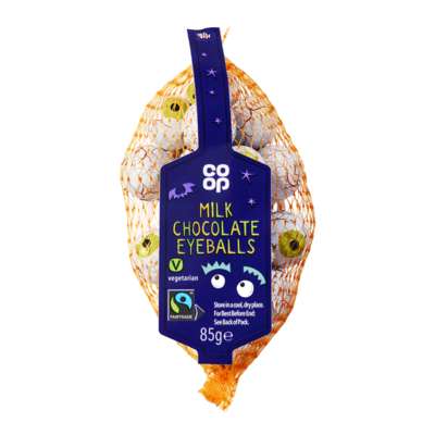 Co-op Fairtrade Milk Chocolate Eyeball Net 85g