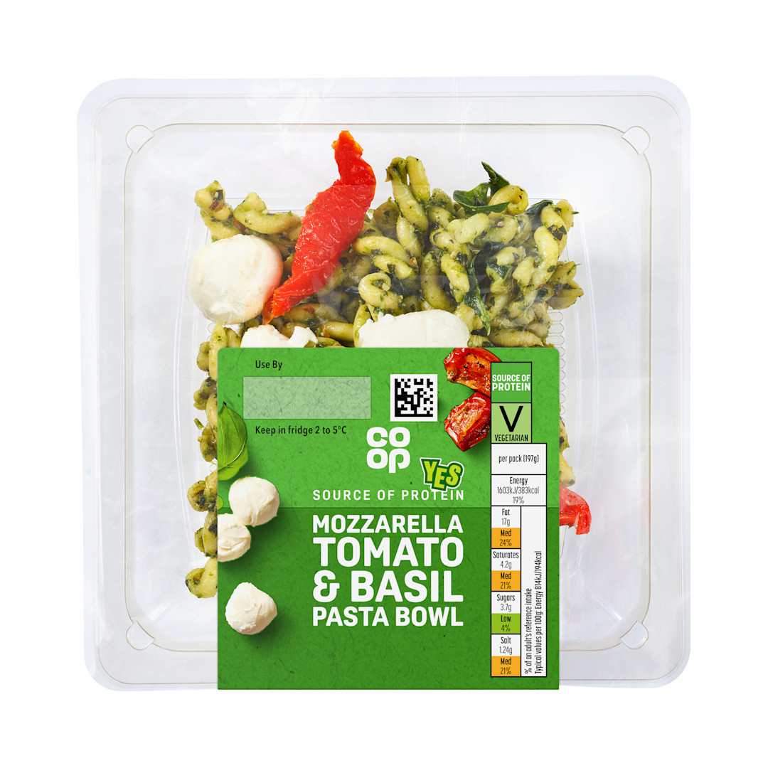 Co-op Mozzarella Tomato & Basil Pasta Bowl 197g