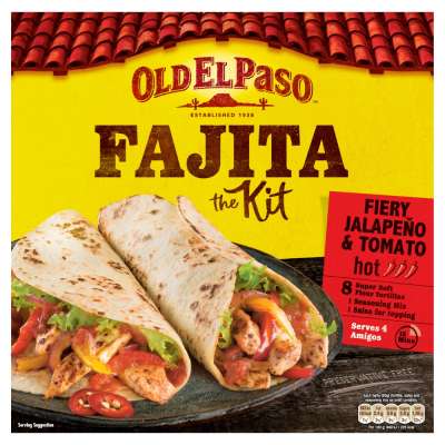 Old El Paso Hot Spicy Fajita Kit 500g