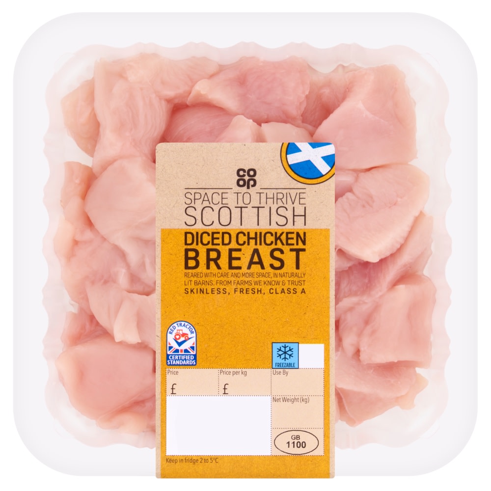 Co-op Scottish Diced Chicken Breast 400g