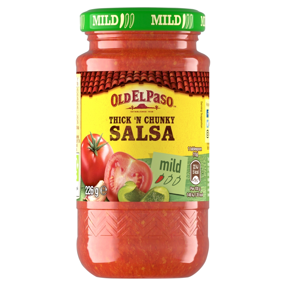 Old El Paso Thick N Chunky Salsa Mild 226g