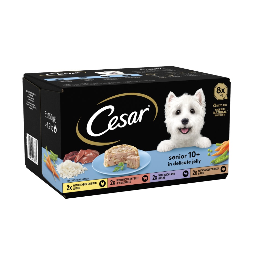 Cesar Fresh Bowls Wet Dog Food Mixed Selection In Gravy 6 x 85g