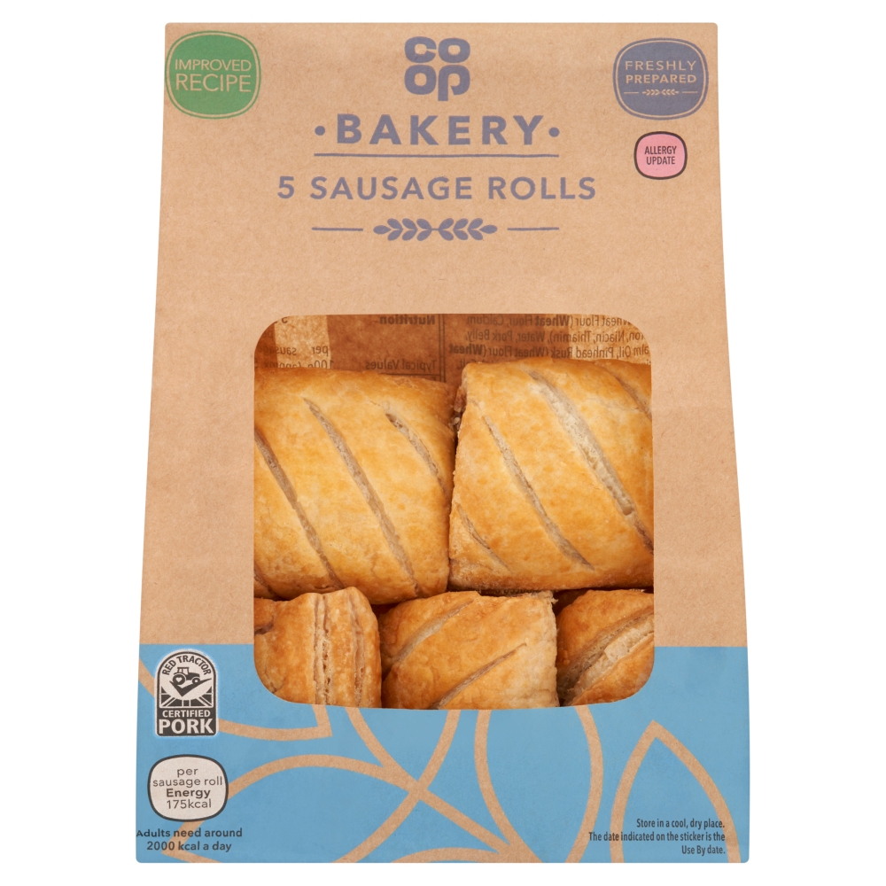 Co-op 5 SAUSAGE ROLLS 5PACK    