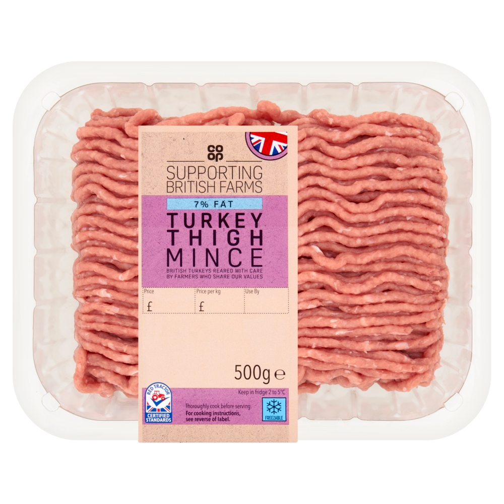 Co-op Turkey Thigh Mince 500g