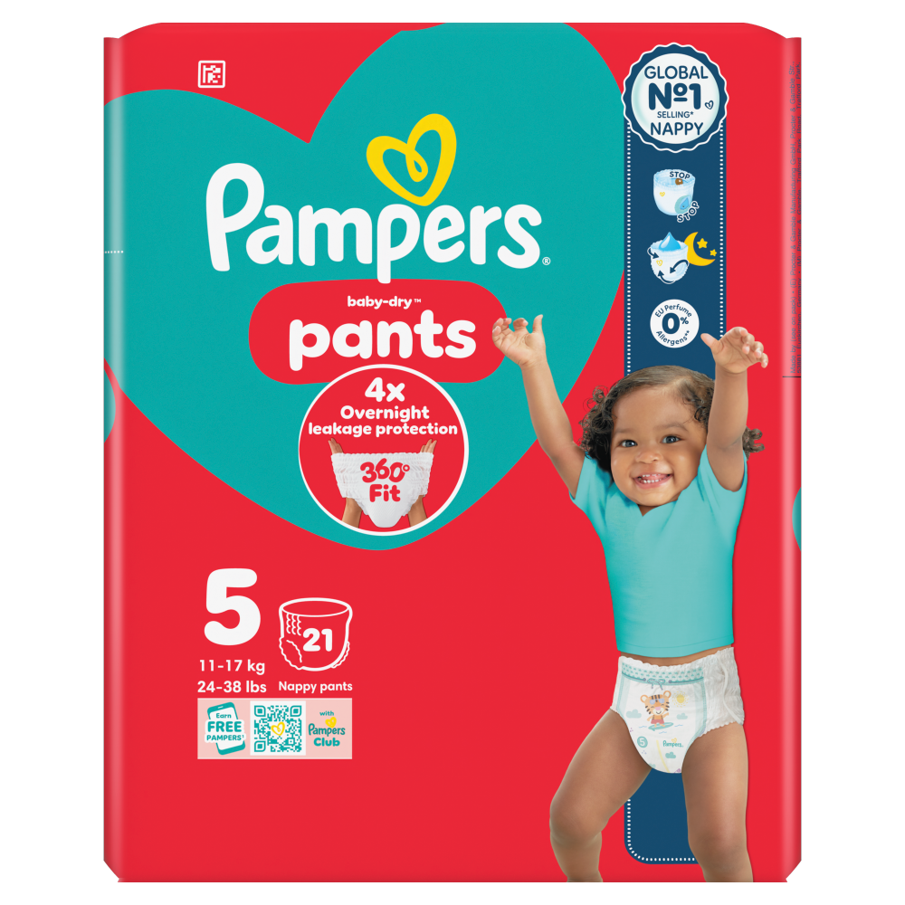 Pampers Baby Dry Pants Size 5 Carry Pack 21pk