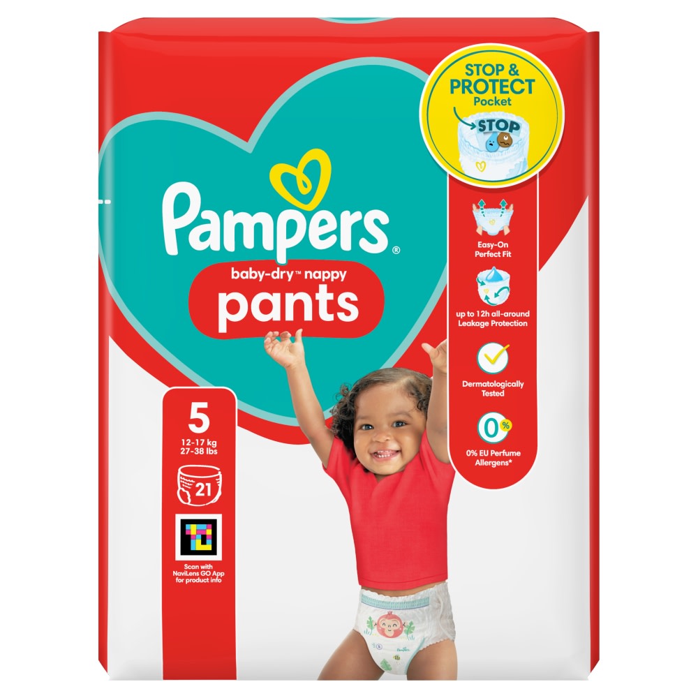 Pampers Baby Dry Pants Size 5 Carry Pack 21pk