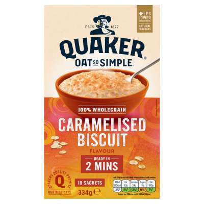 Quaker Oat So Simple Caramelised Biscuit 10 sachets