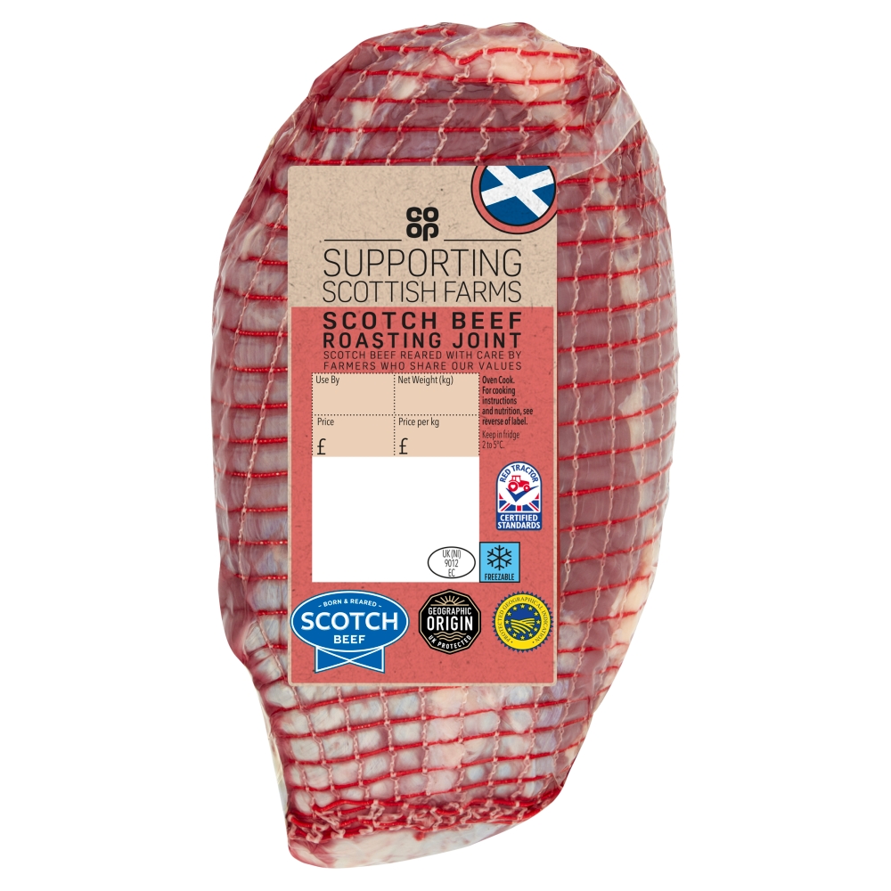 Coop Scotch Unfatted Beef Joint (Large) Avg 1.5kg