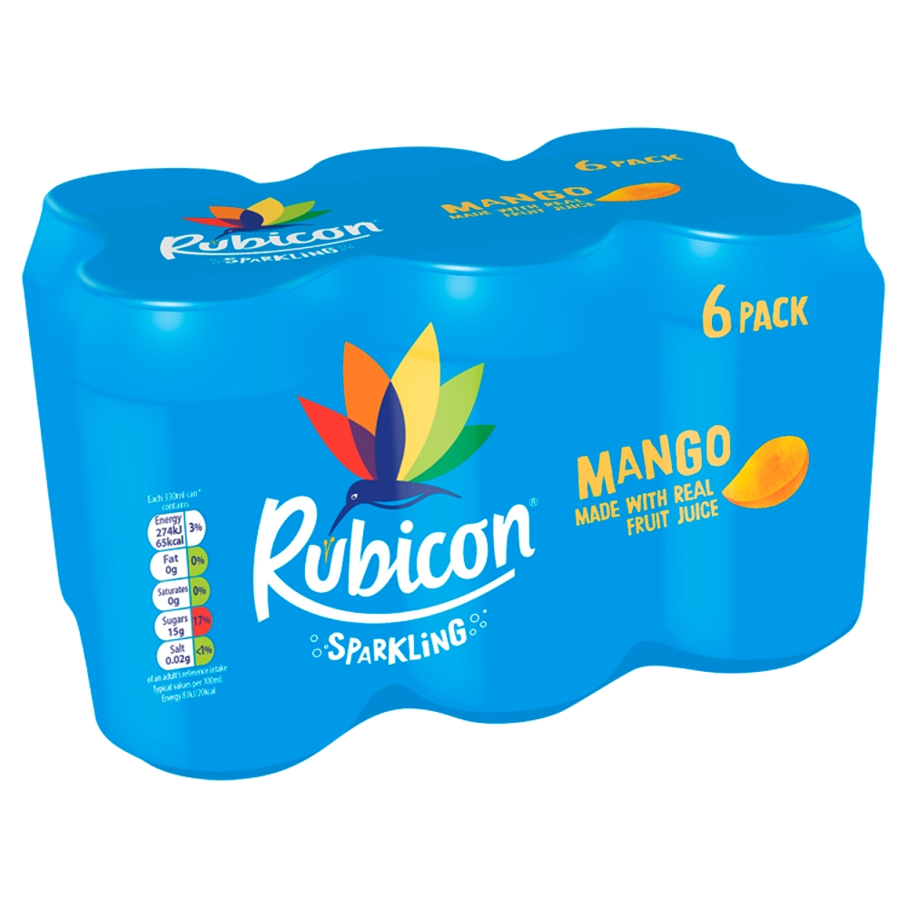 Rubicon Sparkling Mango 6x330ml Multipack
