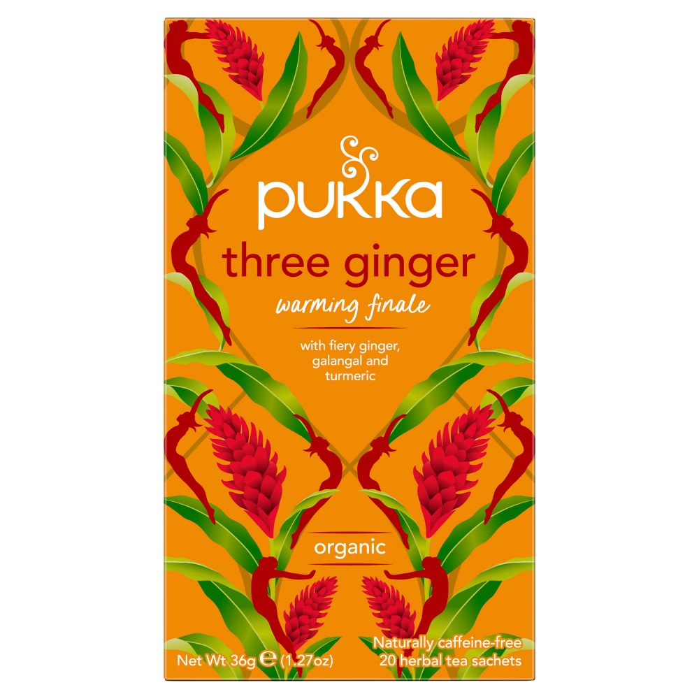 Pukka Three Ginger Organic Herbal Tea 20s 67.5g