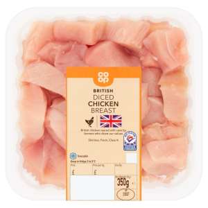 Co-op British Diced Chicken Breast 350g