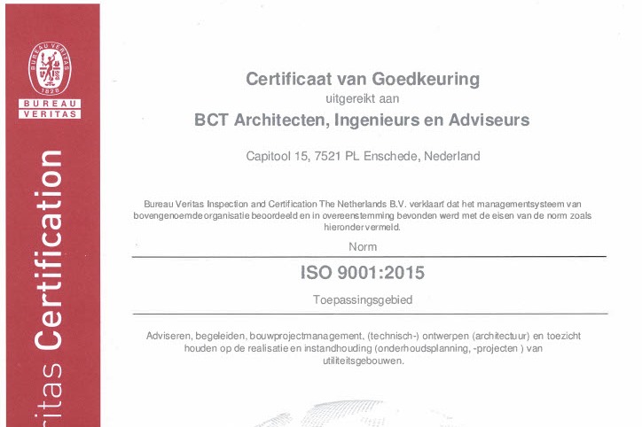 ISO certificaat 9001:2015
