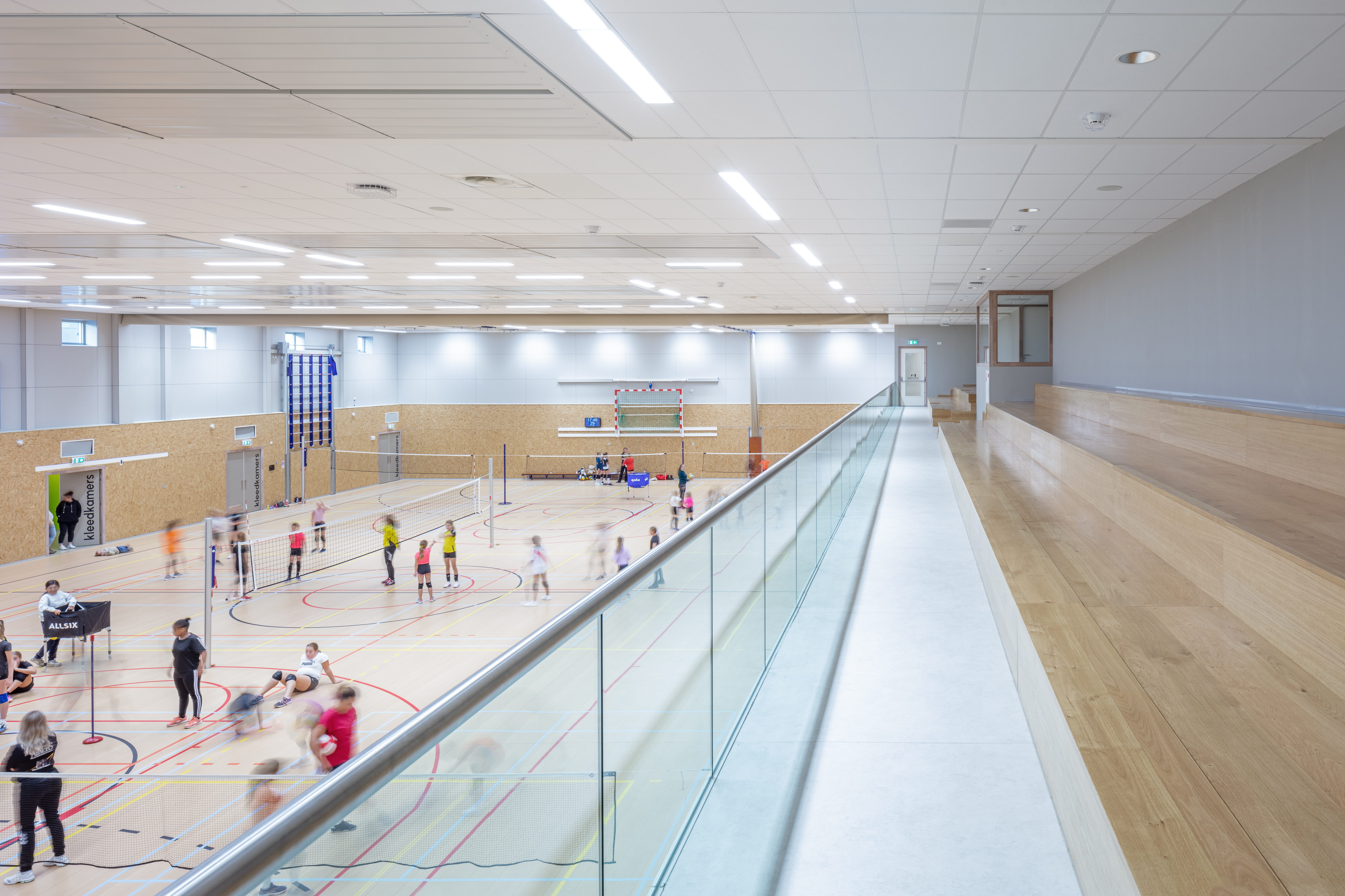 Sporthal in multufunctioneel centrum