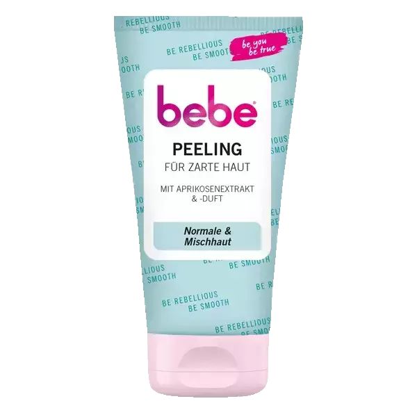bebe Peeling für zarte Haut – mit Aprikosenextrakt & Aprikosenduft