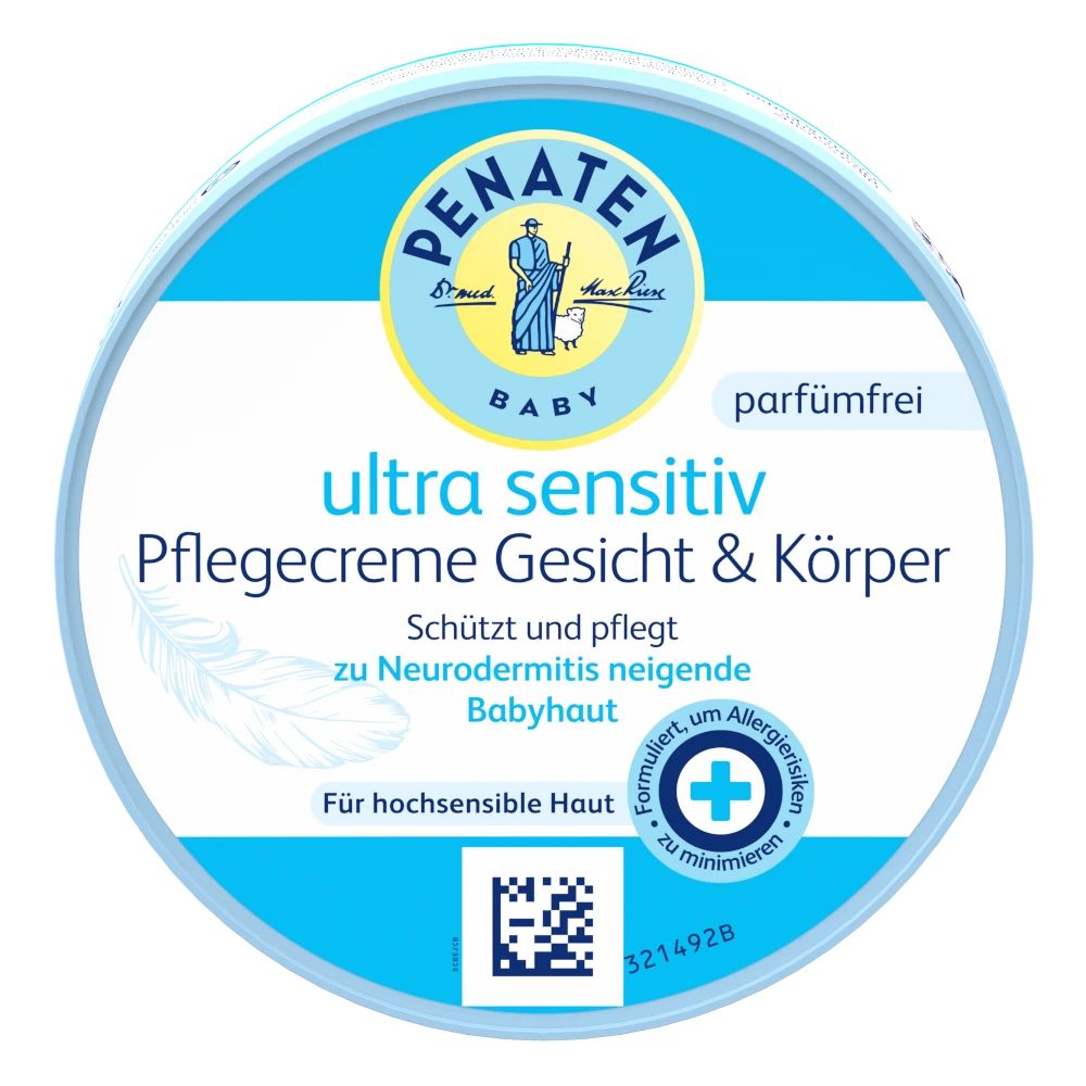 Penaten® Ultra Sensitiv Pflegecreme Gesicht & Körper – Frontansicht