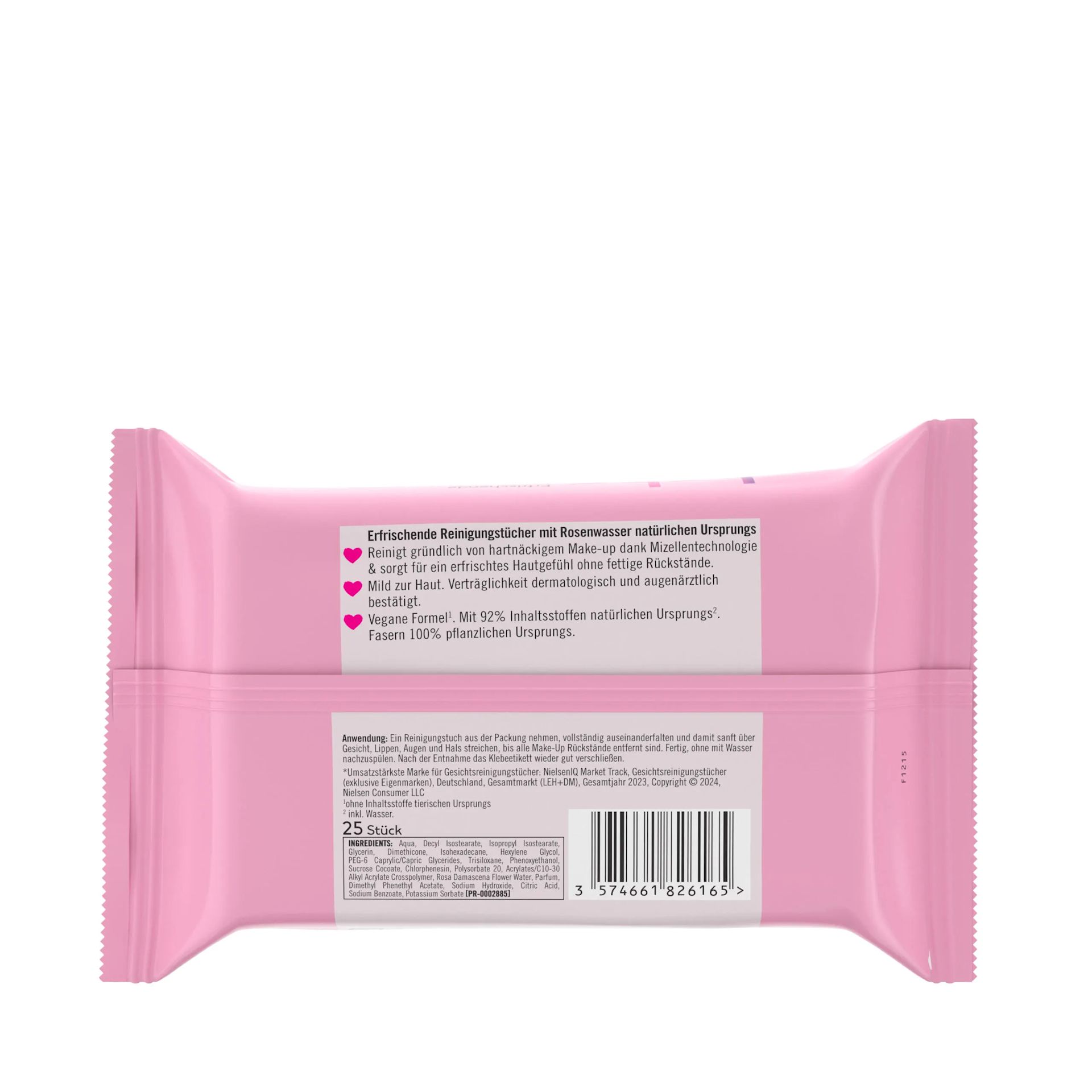 bebe® Erfrischende Reinigungstücher Packshot Rückseite