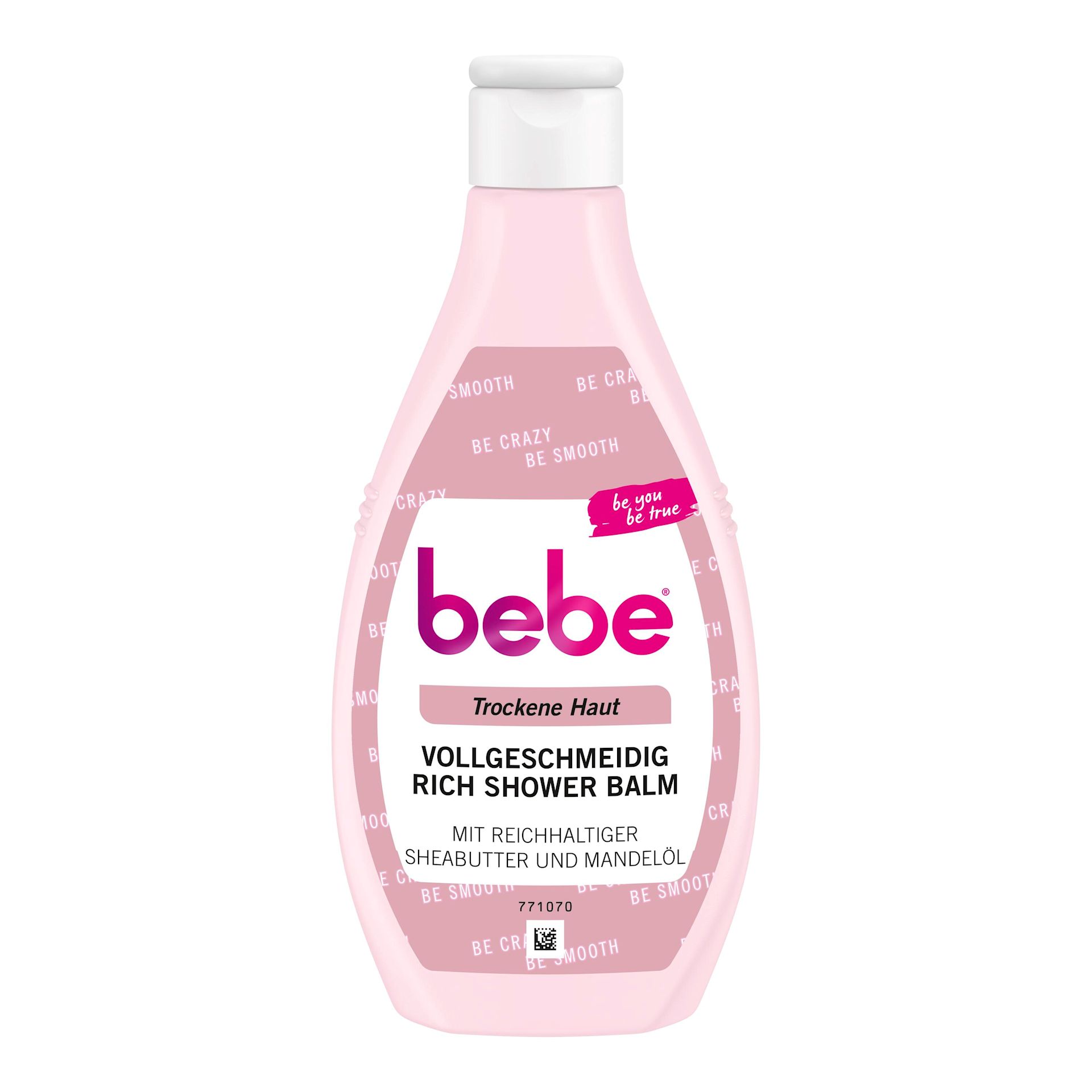 bebe® Vollgeschmeidig Rich Shower Balm Produktansicht von vorne