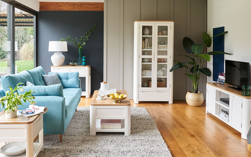 white living room furniture blue sof hove oak furnitureland