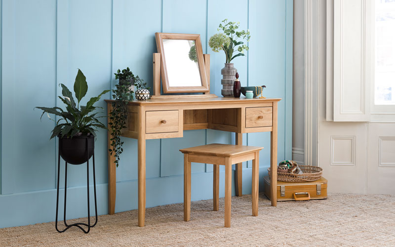 oak dressing table oslo oak furnitureland