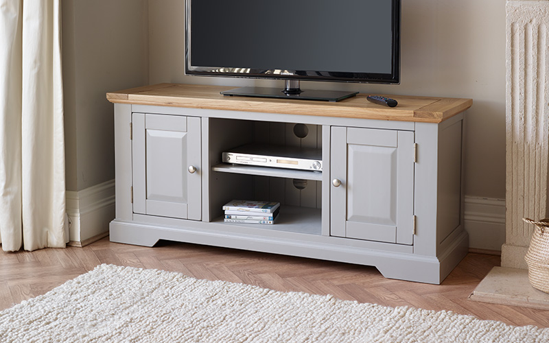 Grey TV stand
