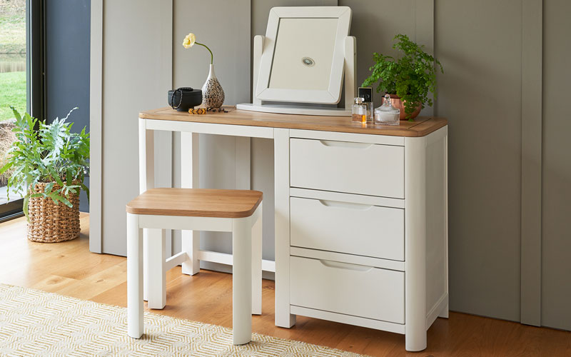 white dressing table set hove oak furnitureland