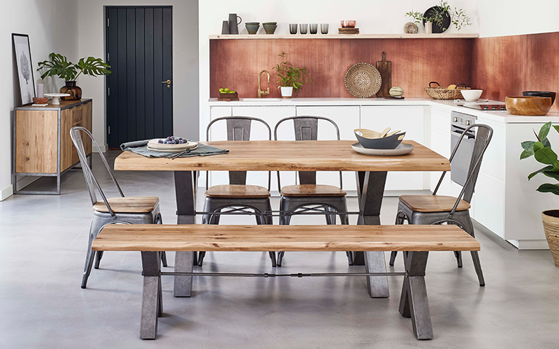 Industrial Dining Table and Chairs Industrial Sideboard