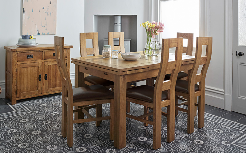 rustic dining room furniture oak furnitureland