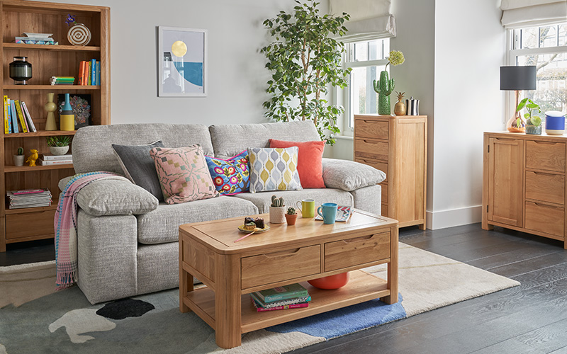 oak living room furniture sofas