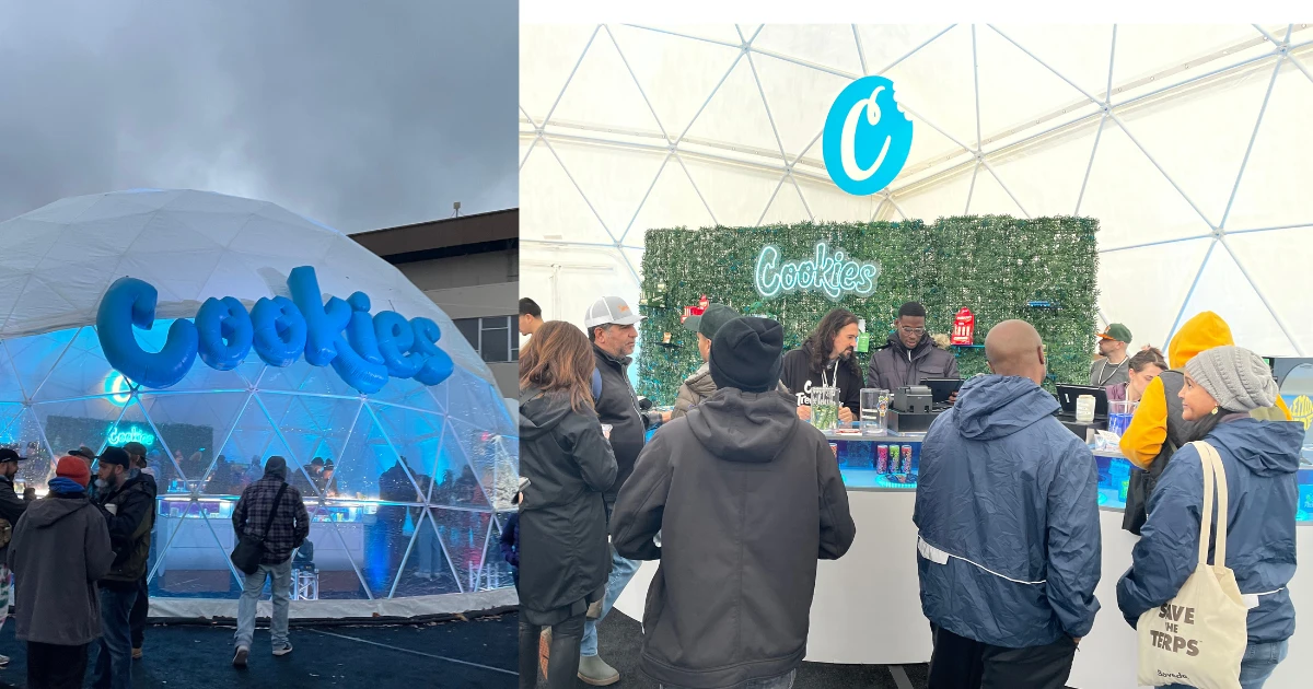 Cookies cannabis dome at Emerald Cup event