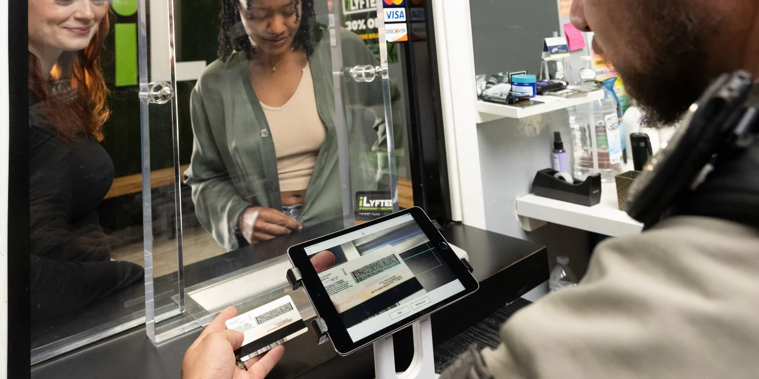 ID Scanning at ILYFTED Dispensary Check-In