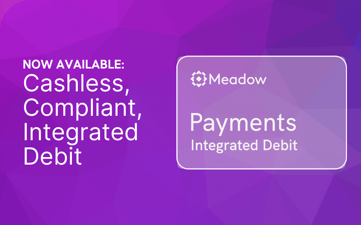 Cannabis payments integrated debit for dispensaries