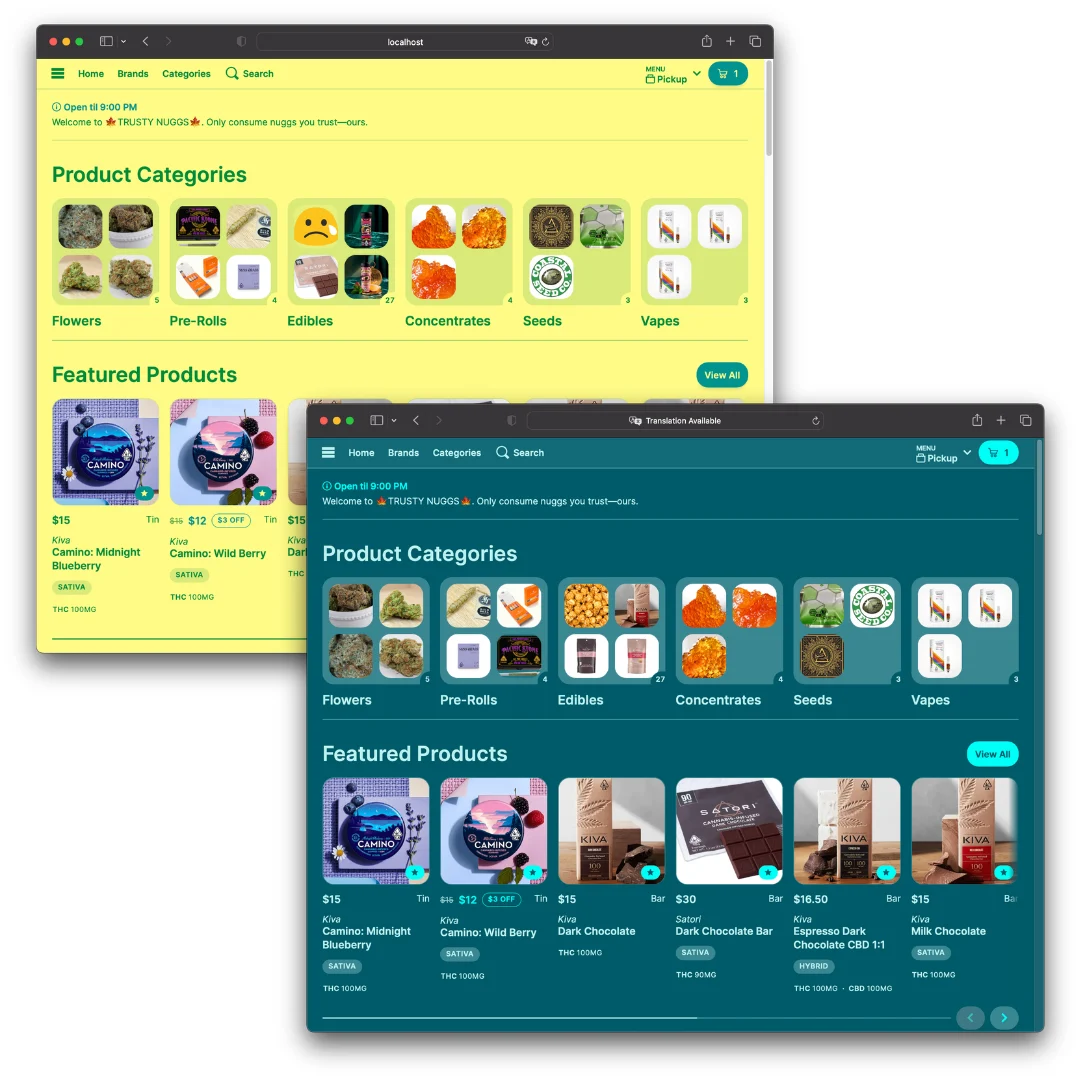 Real-Time Ecommerce Menu Integration for Dispensary Websites