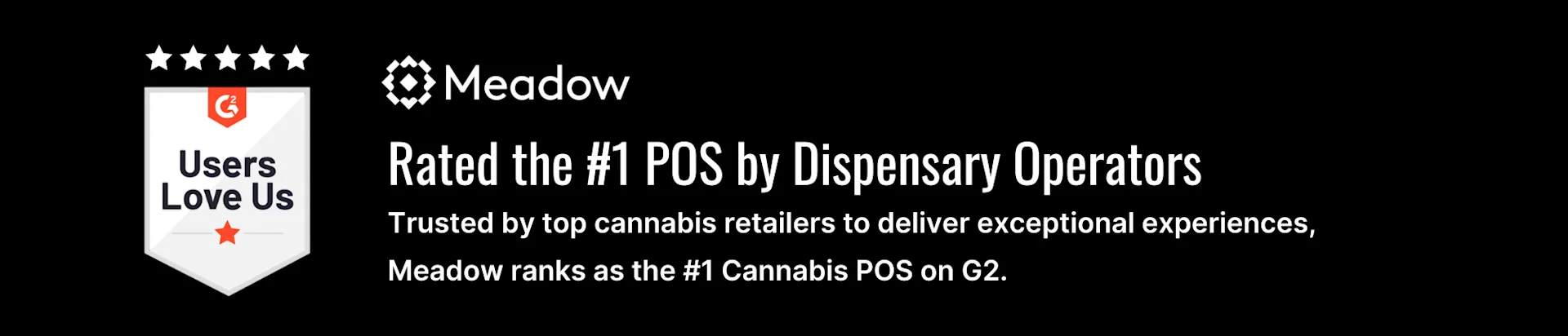 Meadow: Rated the #1 POS by Dispensary Operators