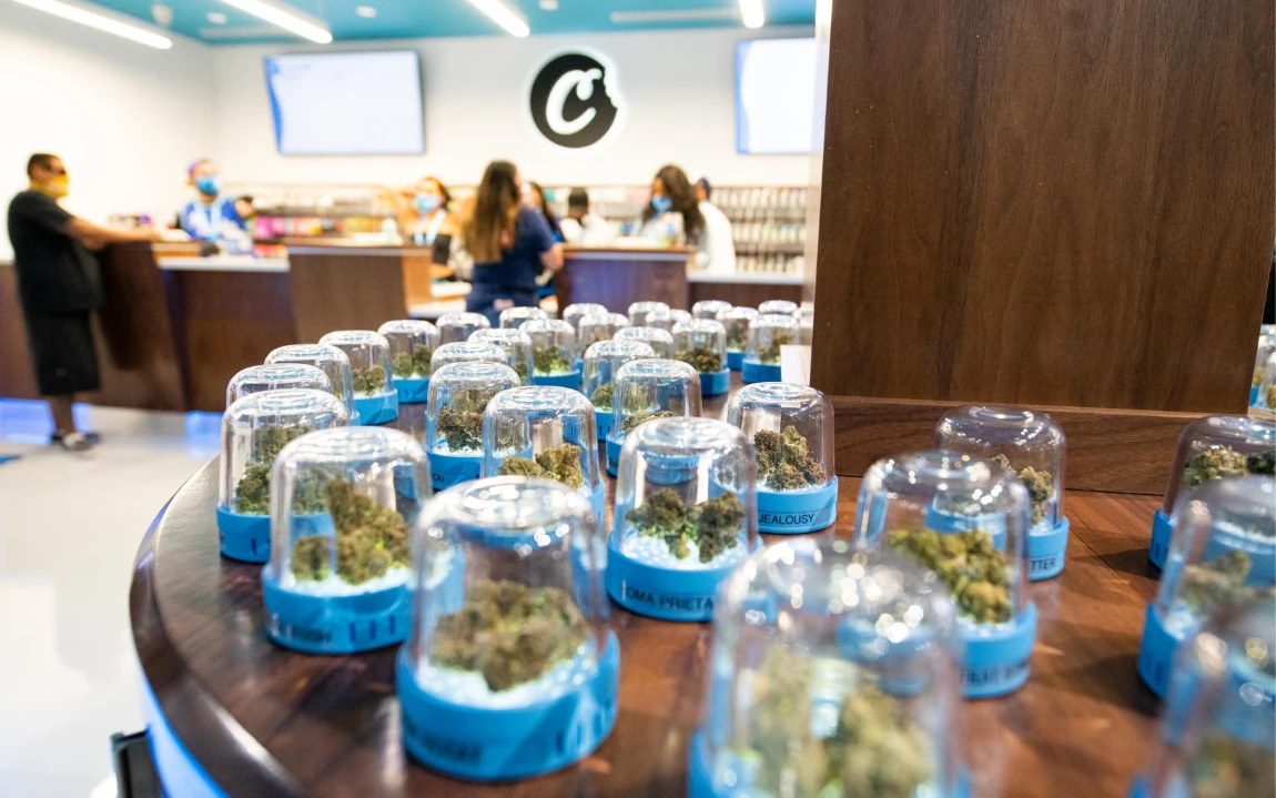 Cannabis retail software should make it easy to keep track of all of your Cookies flower jars