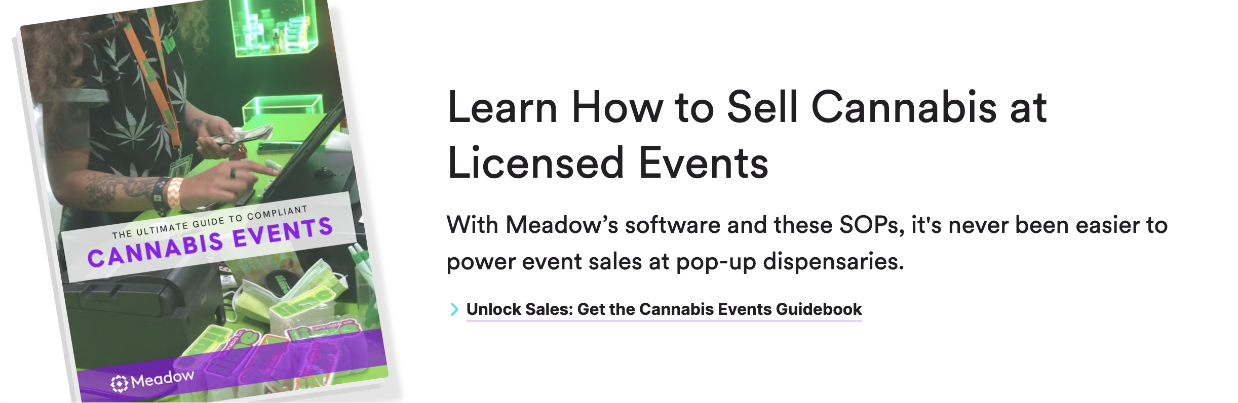 How to sell cannabis at licensed events